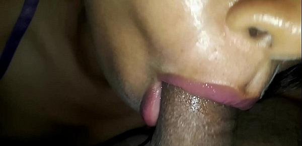  Mamando verga y me corro en su boca y se traga el semen. mi canal telegram para fotitos y mas bbs